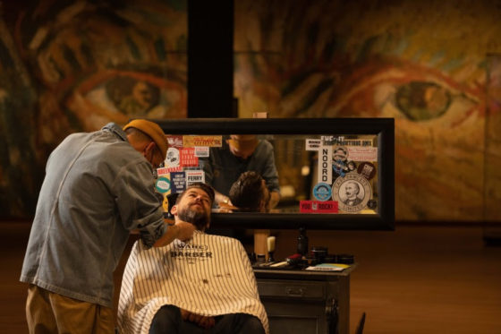 El museo Van Gogh transformado temporalmente en peluquería