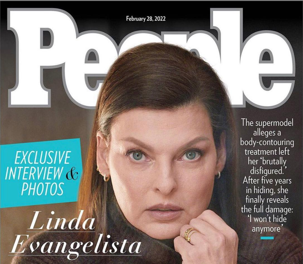 Linda Evangelista es captada por primera vez tras quedar "desfigurada"