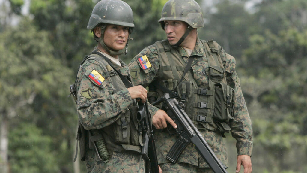 Soldados ecuatorianos en la frontera con Colombia, en 2008. Foto de ilustración.
