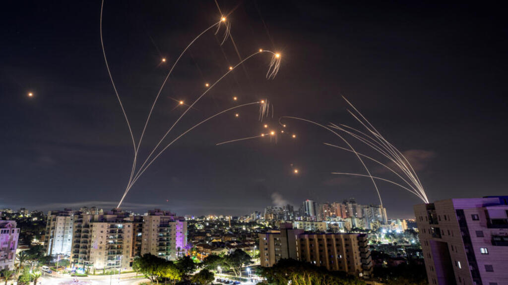 El sistema anti-misiles de Israel intercepta cohetes provenientes de Gaza. Foto de ilustración.