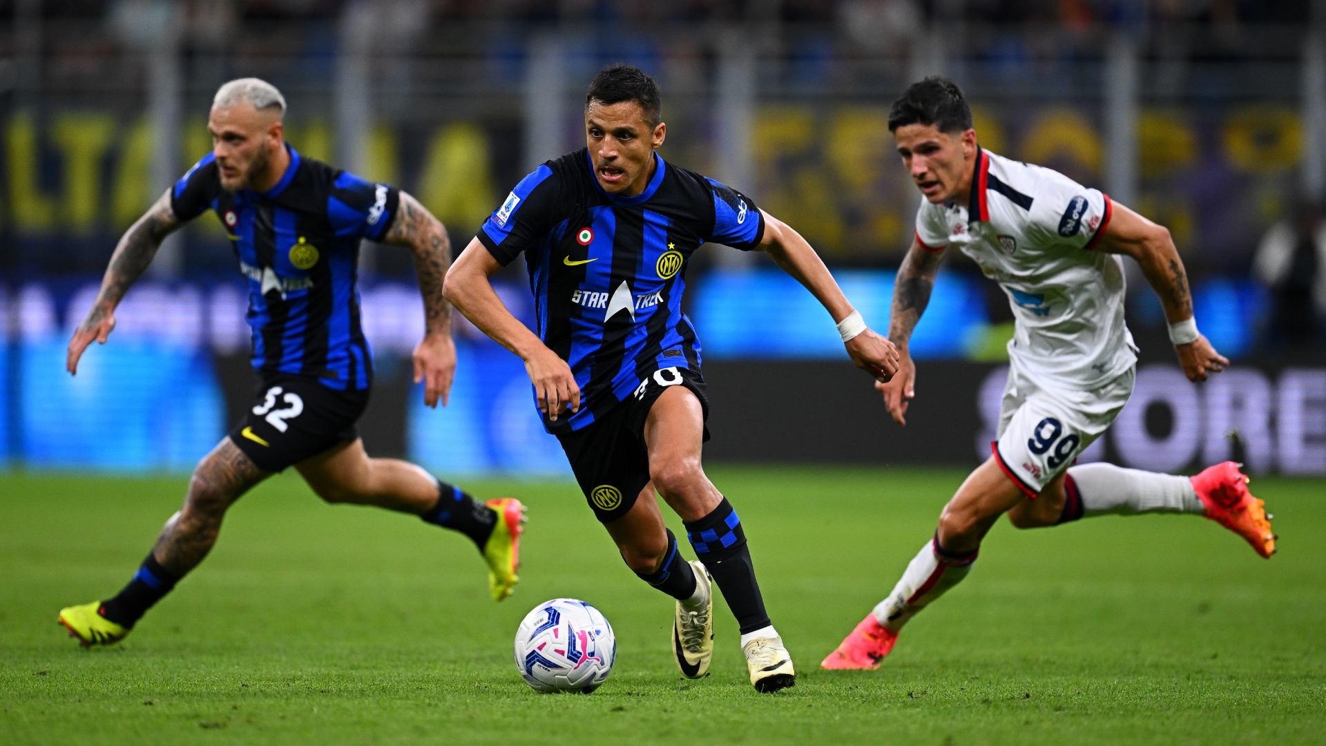Alexis Sanchez FC Internazionale v Cagliari Serie A TIM 04142024 (Mattia Ozbot - Inter/Inter via Getty Images)