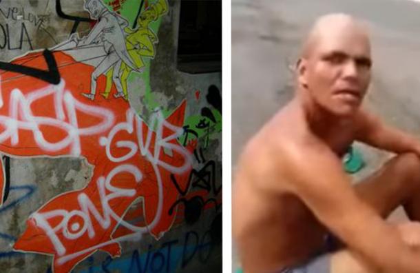 La venganza de un hombre que sorprendió a grafitero rayando su casa